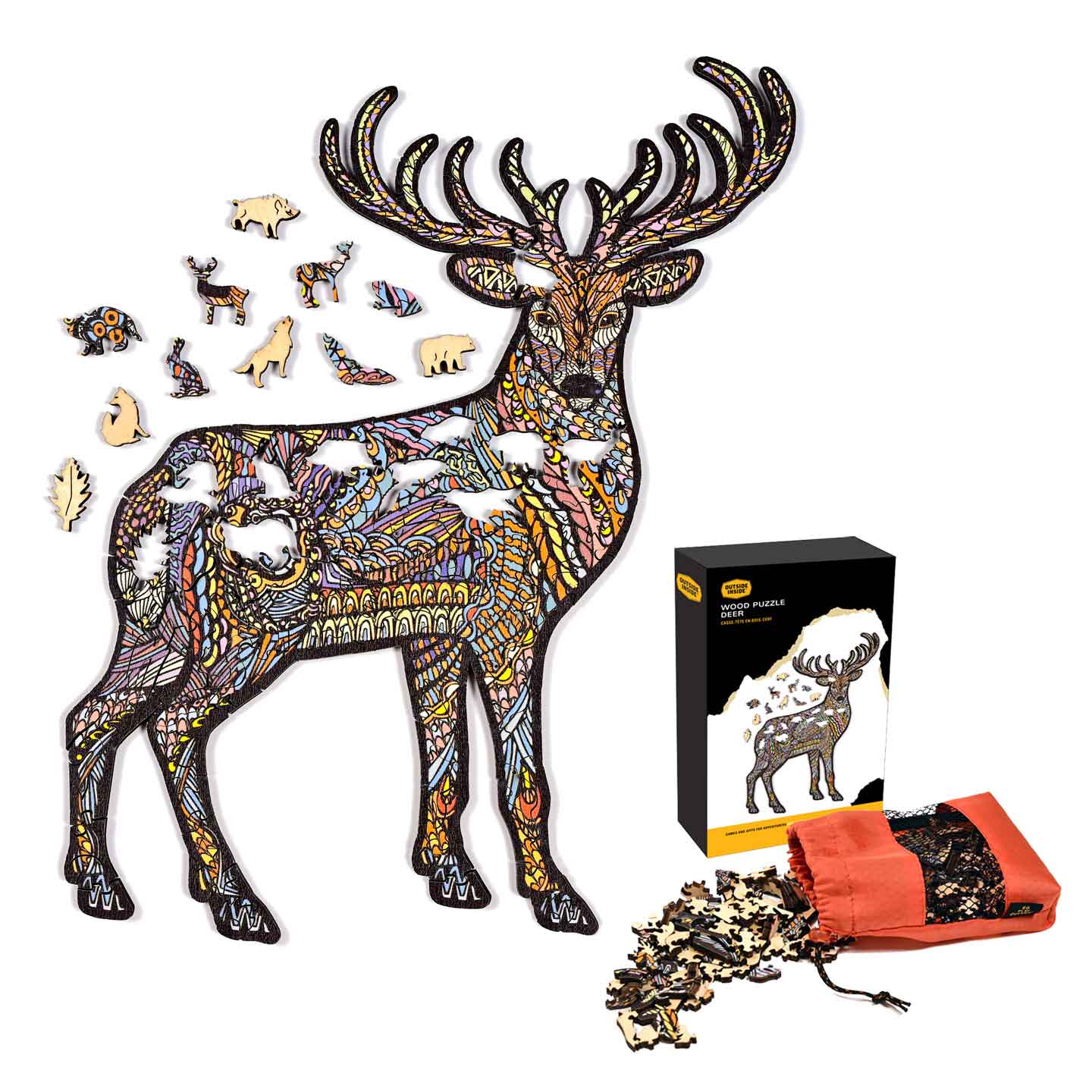 GSI Outdoors Whitetail Deer puzzle lemn 188 piese