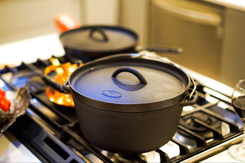GSI Outdoors Guidecast Dutch Oven Fonta 5QT 7QT Usor