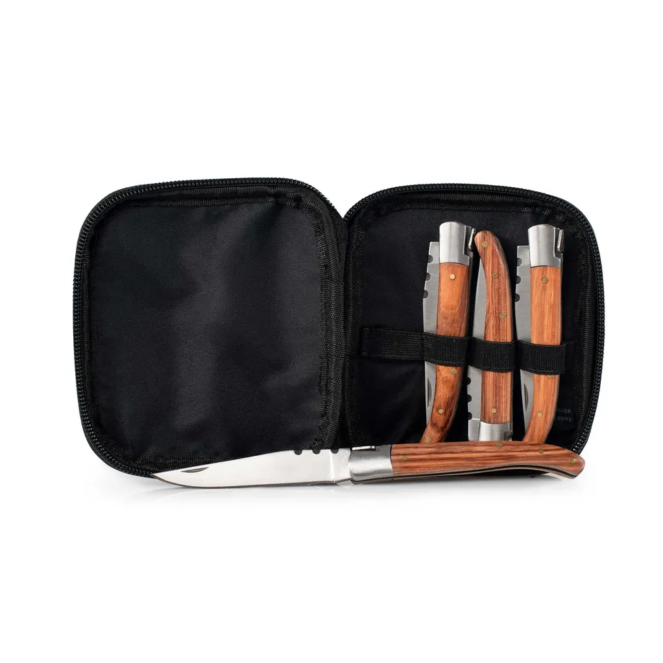 GSI Outdoors Rakau set cuțite pliabile camping lemn