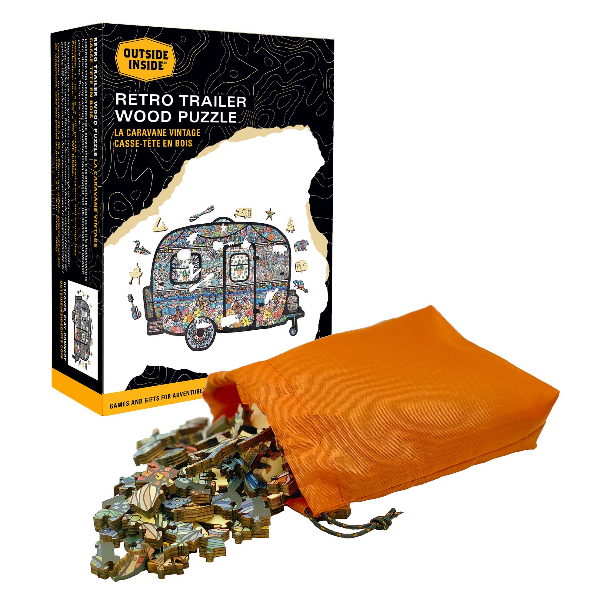 GSI Outdoors Retro Trailer puzzle lemn 188 piese