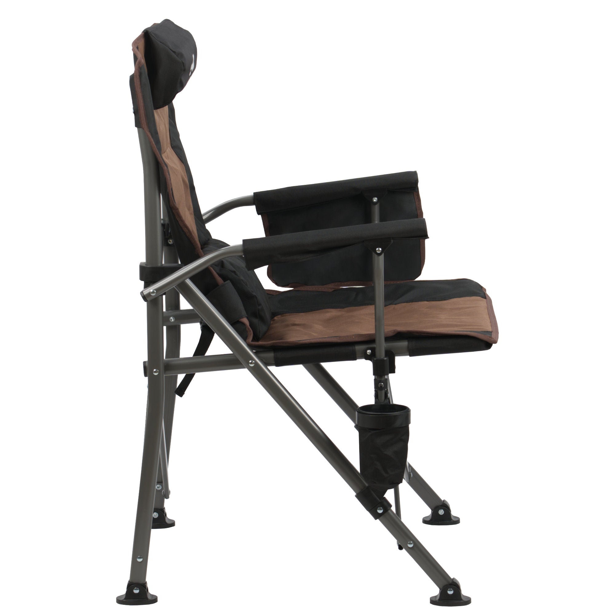 CampFeuer Angelstuhl scaun pescuit maro-negru 150 kg