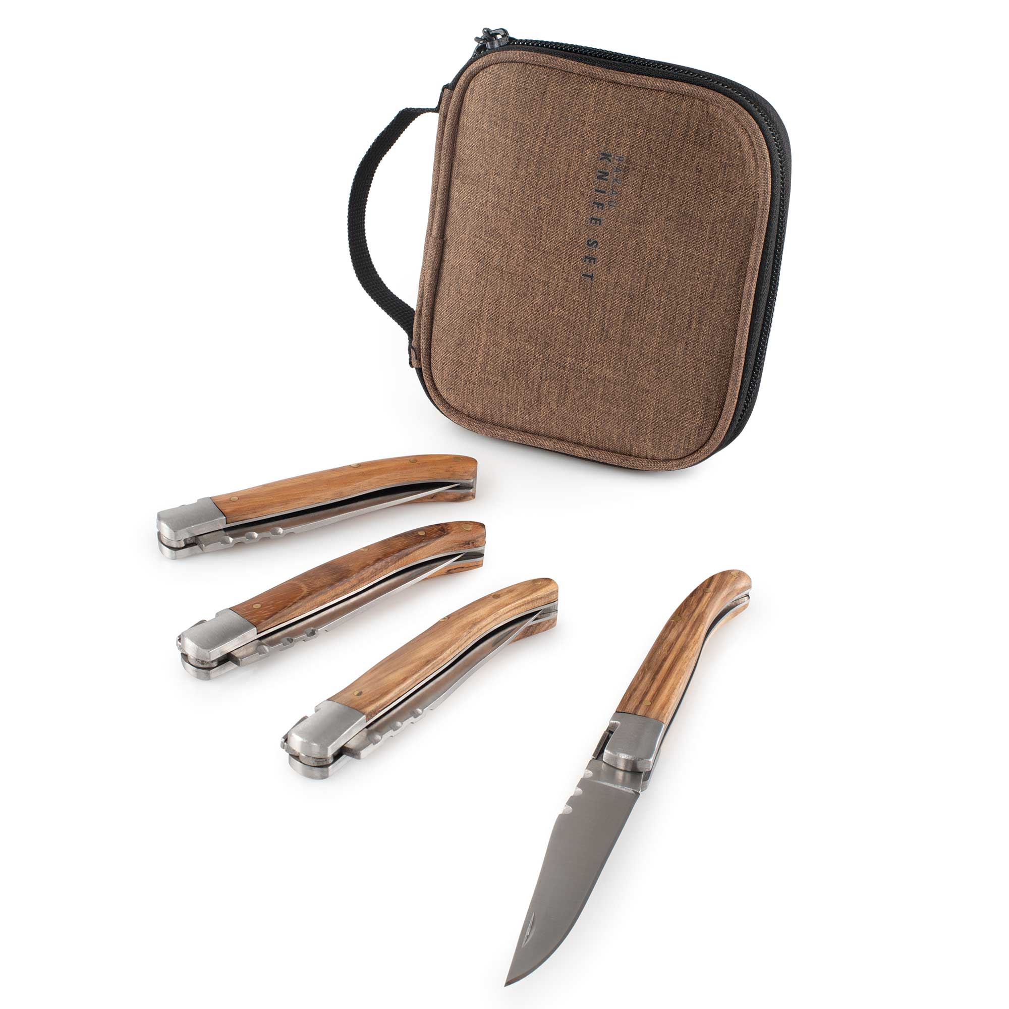 GSI Outdoors Rakau set cuțite pliabile camping lemn