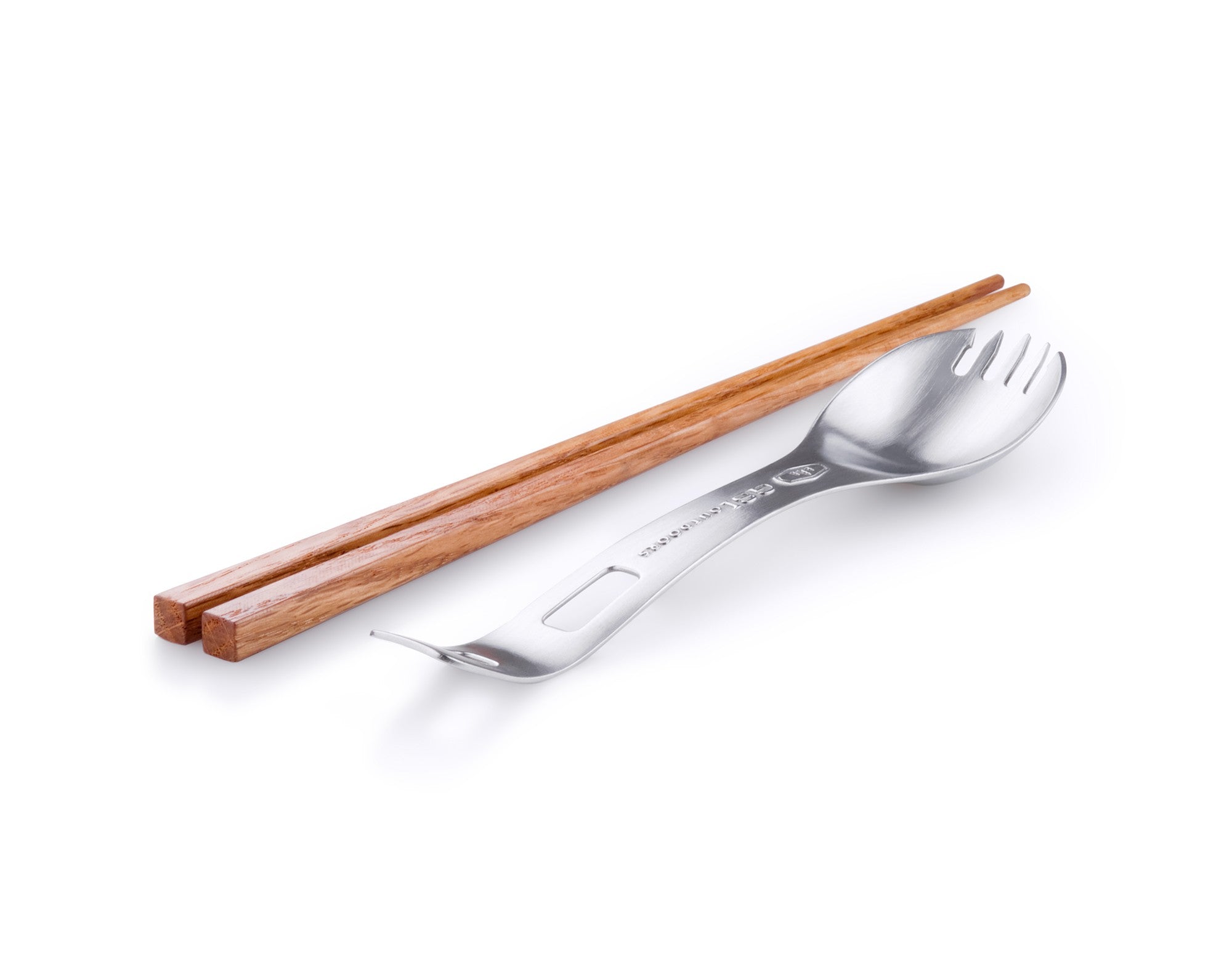 GSI Outdoors Glacier Stainless Spork + Sticks tacâm inox