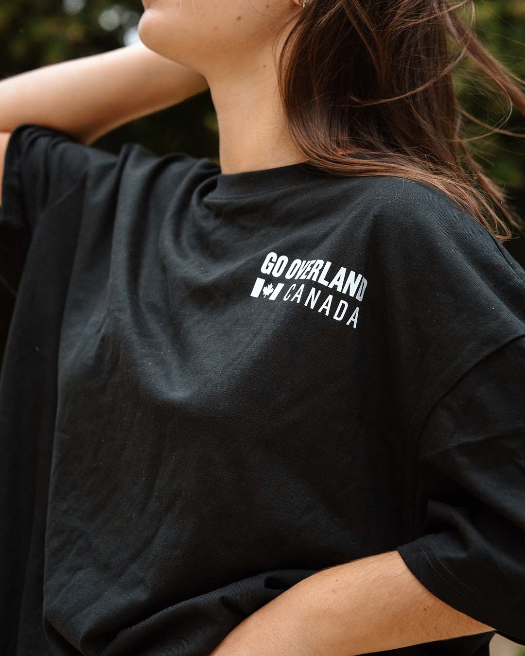 GO OVERLAND tricou oversize din bumbac