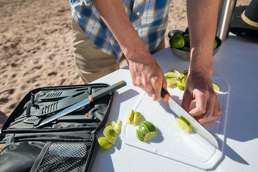 GSI Outdoors Santoku set cuțite camping cu husă