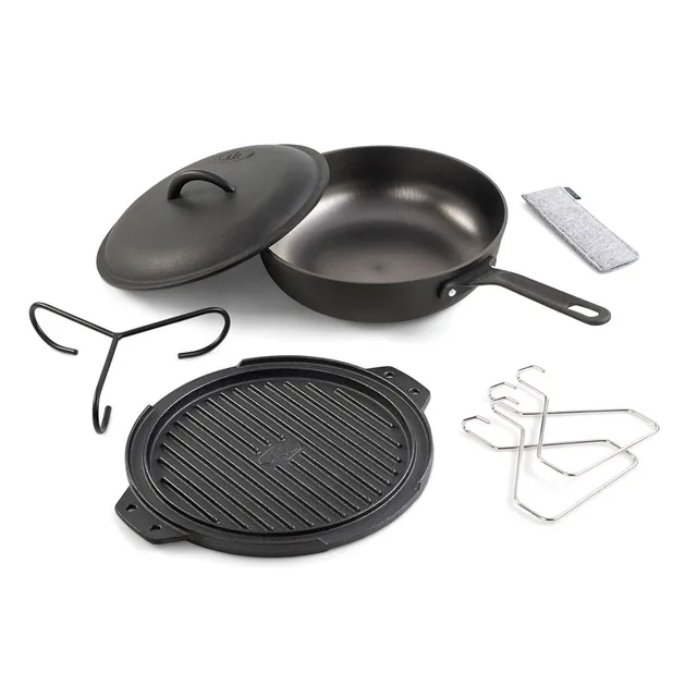GSI Outdoors Guidecast set vase fontă 10 inch grill