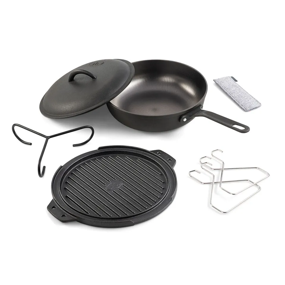 GSI Outdoors Guidecast set vase fontă 10 inch grill