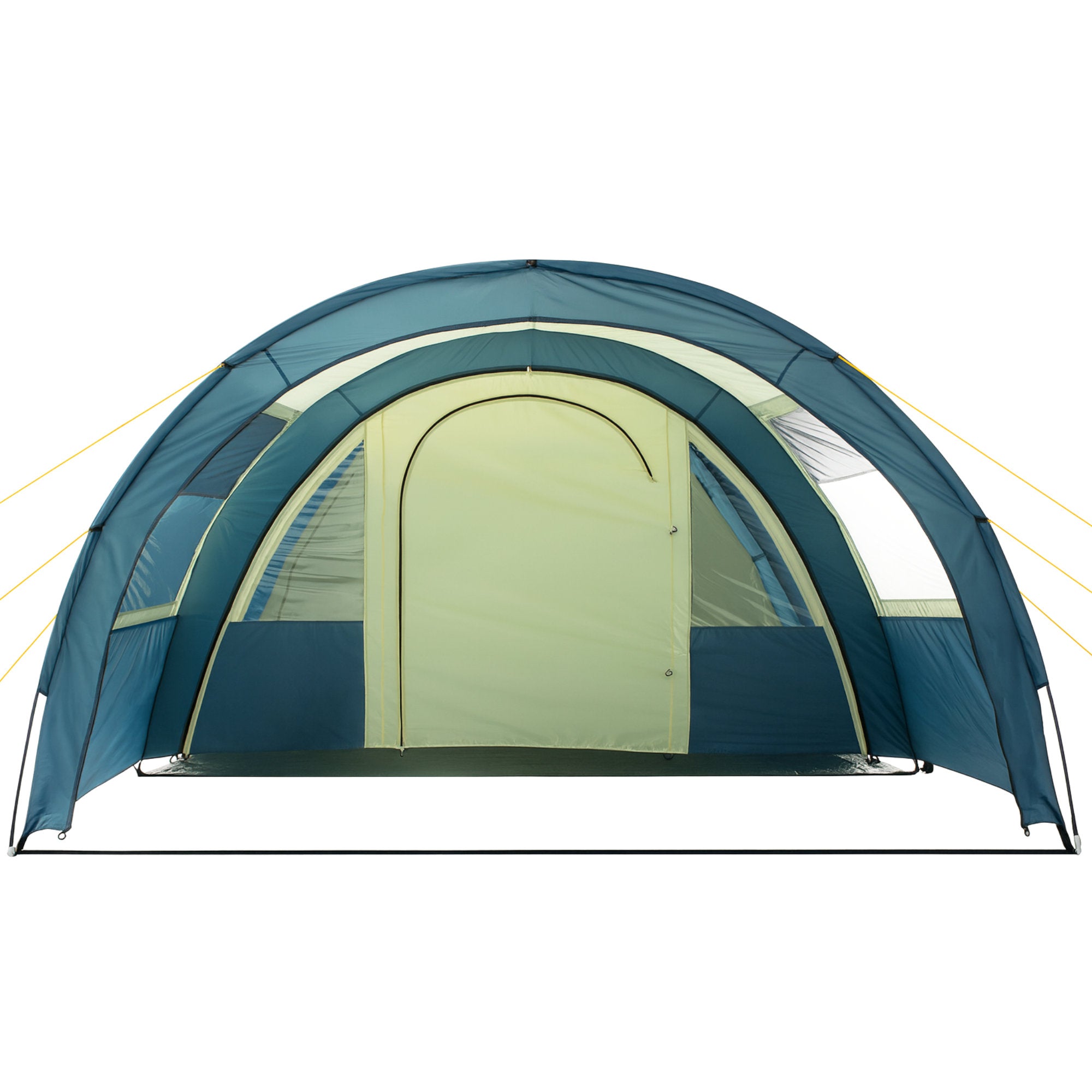 CampFeuer Multi cort tunel 4 persoane albastru/crem impermeabil