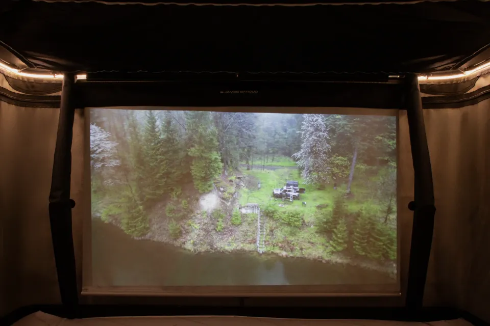 James Baroud Movie Screen ecran proiectie camping