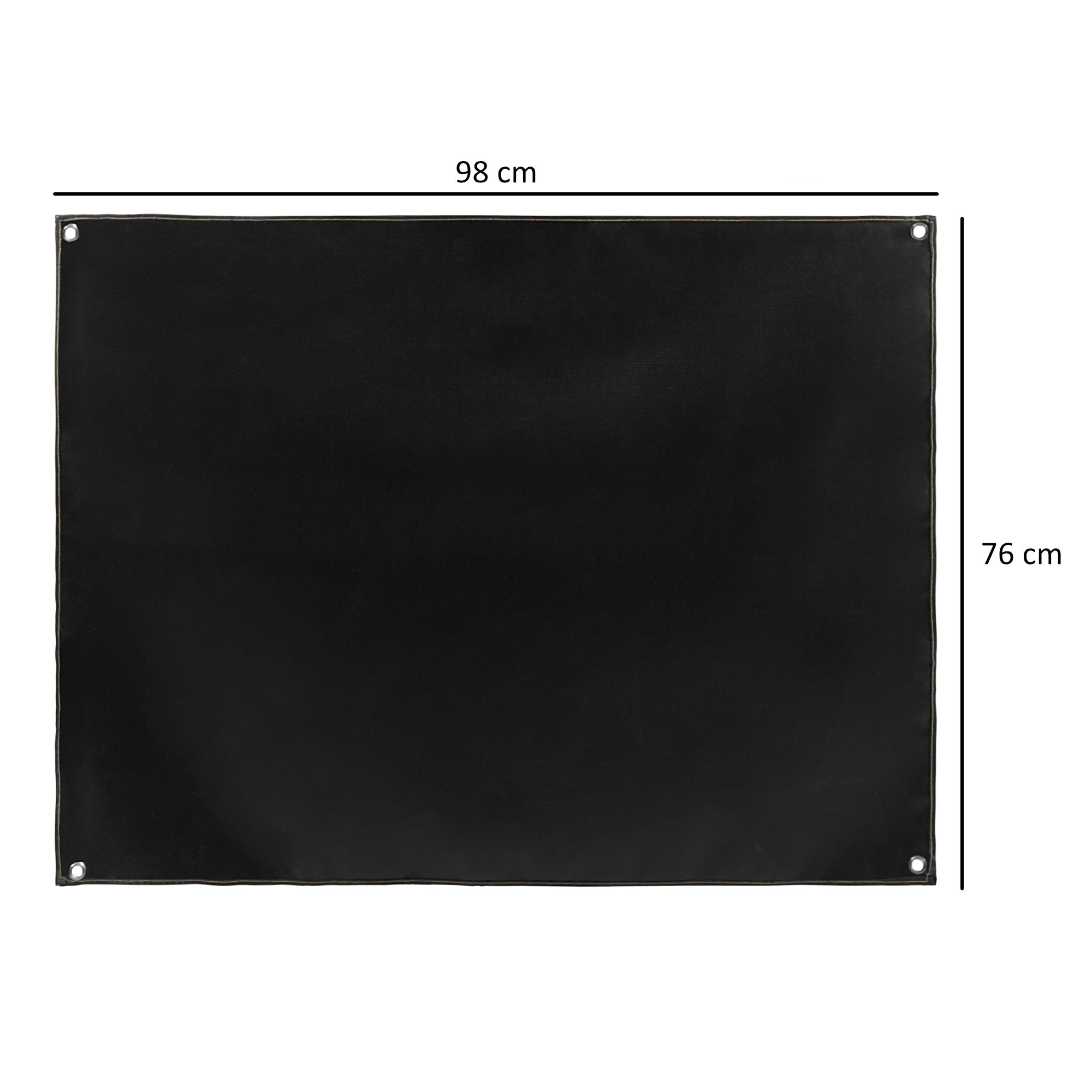 CampFeuer covoras protectie soba 98x76 cm negru
