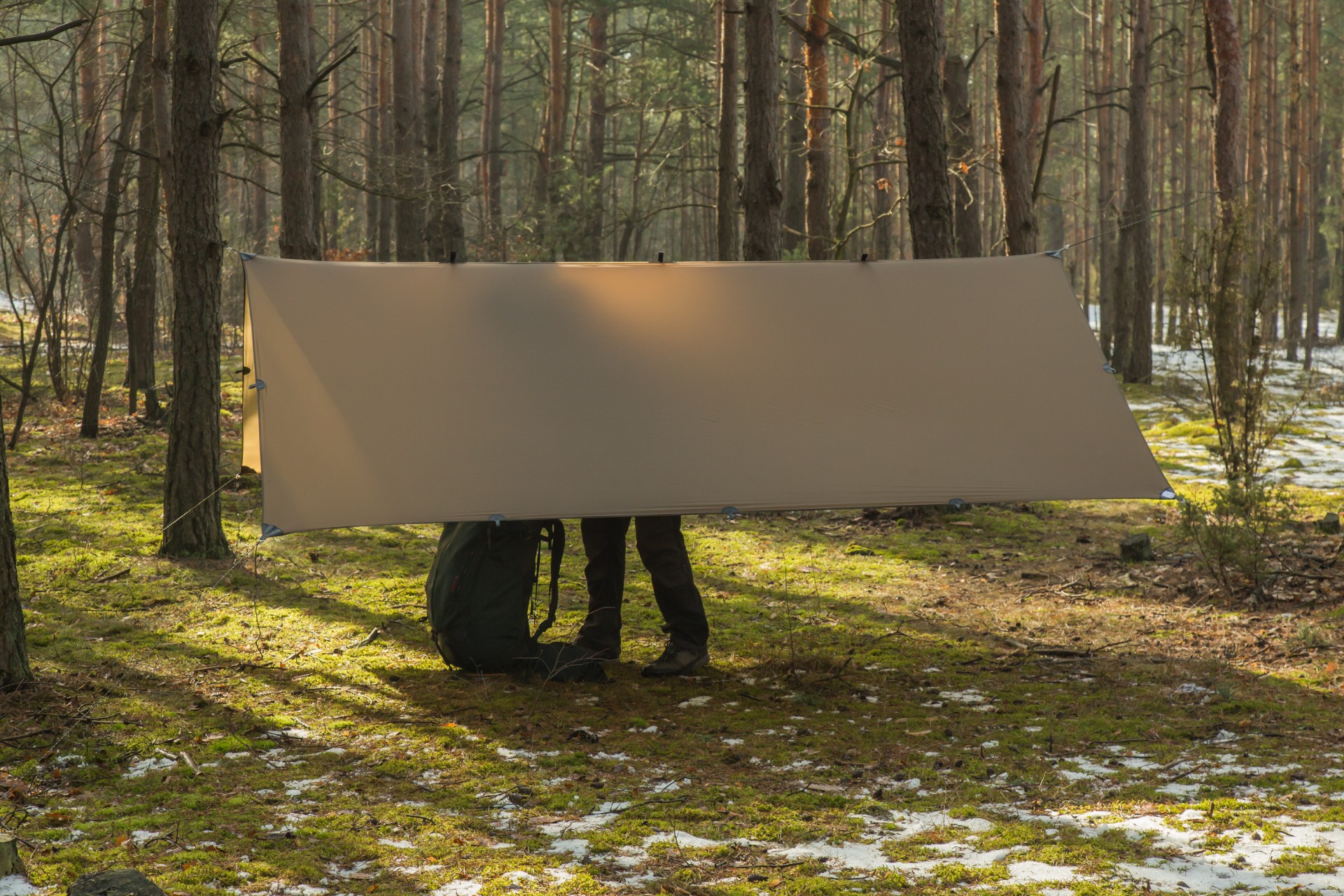Lesovik Groza prelată camping maro 3x3m 6000mm