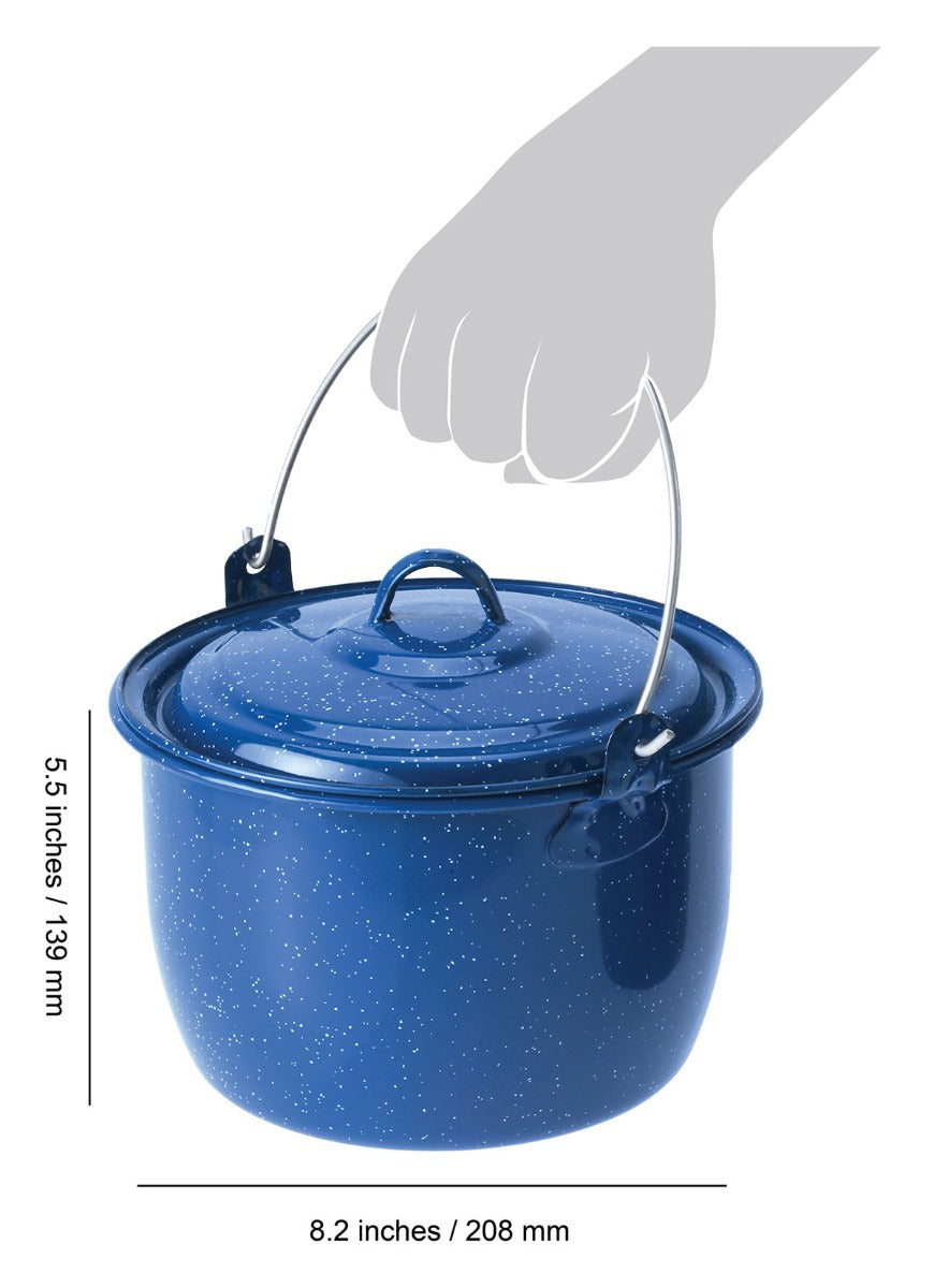 GSI Outdoors Enamelware Convex ceainic emailat 3 Qt