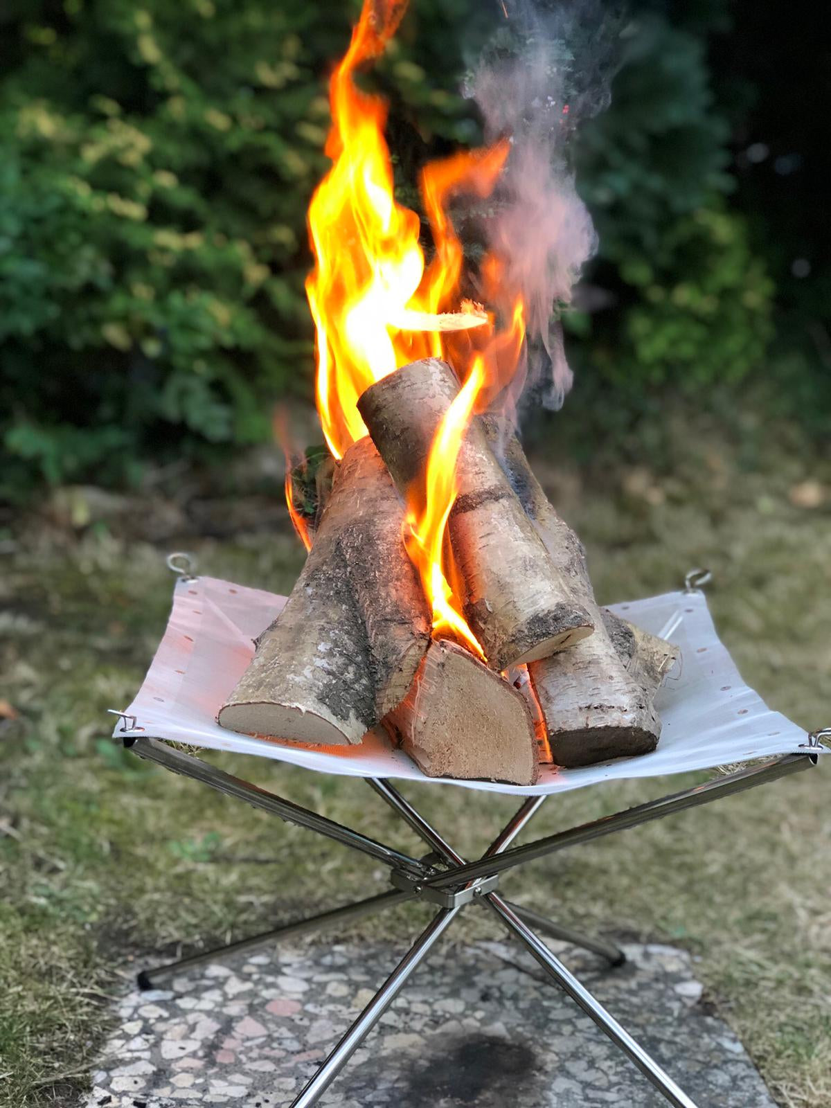 CampFeuer Feuerpeter vatra mobila inox 41x41x32 cm