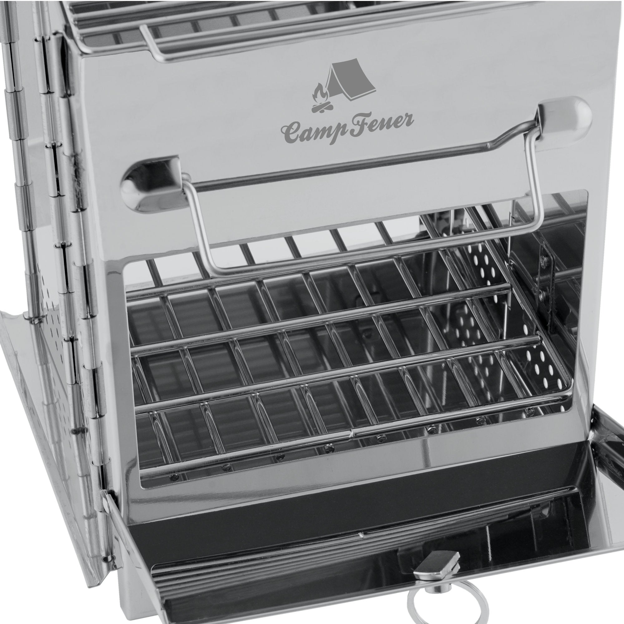 CampFeuer Gratar pliabil inox 19x19 cm cu husa
