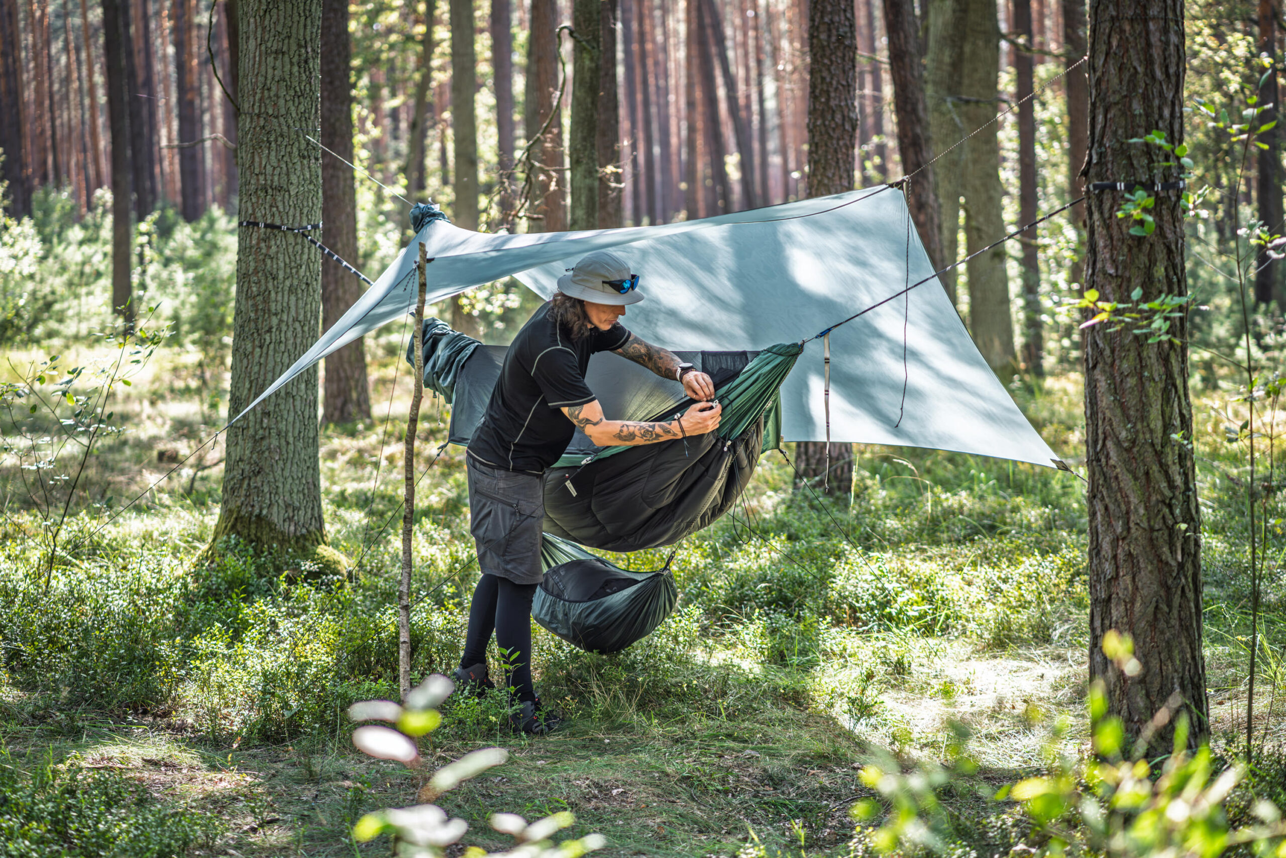 Lesovik DRAKA Silver Pine hamac cu plasă 250 kg