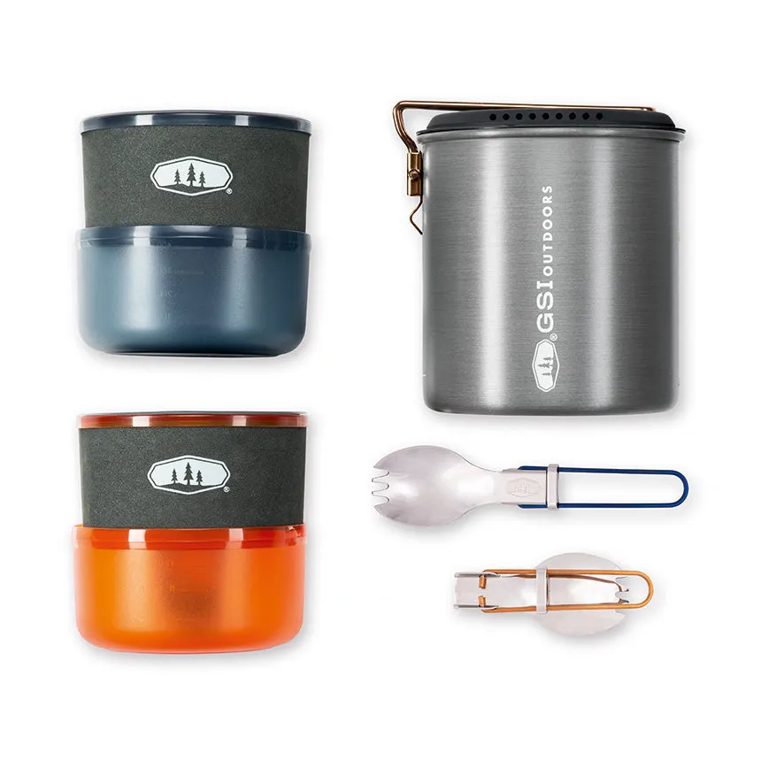 GSI Outdoors Halulite Microdualist set vase 2 persoane