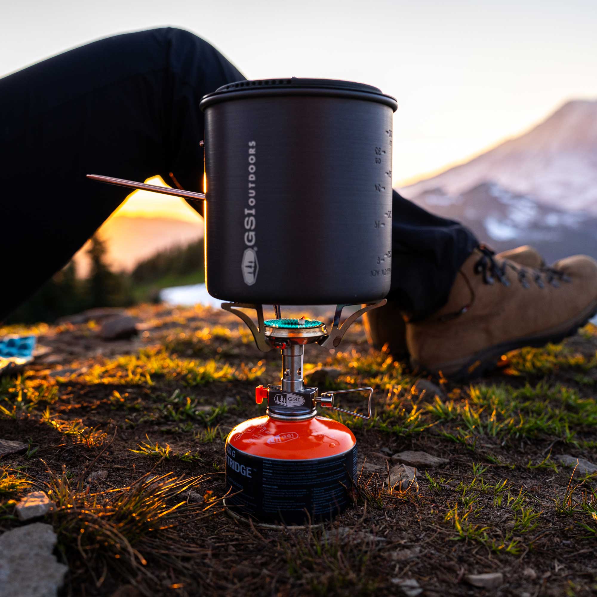 GSI Outdoors Glacier aragaz camping aprindere piezo